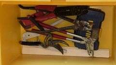 Flambeau Stand 'N Store Tool Box, Includes Various Hand Tools