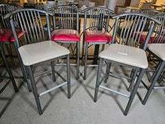 Set of 4 Contemporary Bar Stools