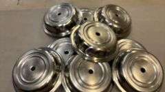 Large Group of Stainless Plate Covers