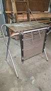 Portable Welding & Cutting Table, Foldable Design, Approx. 24x16x30 inches (adjustable height with c