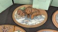 Avon American Wildlife Collection Wall Plaques Set of 5 with Original Boxes