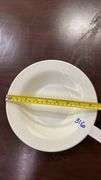 White Ceramic Dinnerware Set, 8" Diameter