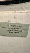 Box of 4 - FC Lighting FCCSQ-618W Exterior Light Fixture, 120V, 4000K, 1200 Lumens