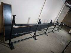 Black L Shaped Railing with Countertop