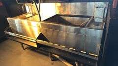 Glastender Bar Glass Washer/Sink Unit, Stainless Steel, 6'x24"x37"
