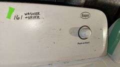Roper Washer and Dryer Set, Multiple Settings, White, High Efficiency