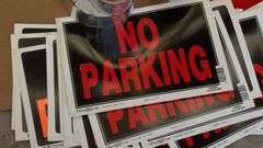 No Parking Signs and Reflective Tape Set, Made in USA,  Tape Rolls
