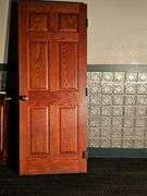 32x80 Oak Interior Door, Right Swing