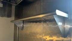 Stainless Steel Wall Shelf, 72"x18"x36", Wall-Mounted