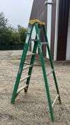 Werner 6 ft Fiberglass Ladder, 225 lbs Load, Type II, Serial 5906