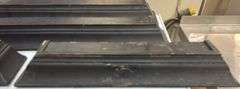 Black Floating Shelves Set, 2x 24"x5", 2x 36"x5" Wall-Mounted