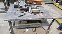 Metalworking Machine Table Tool Attachment with Control Box
