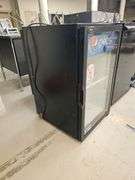 QBD DC6LP Commercial Beverage Cooler, 120V, Glass Door, Black