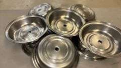 Large Group of Stainless Plate Covers