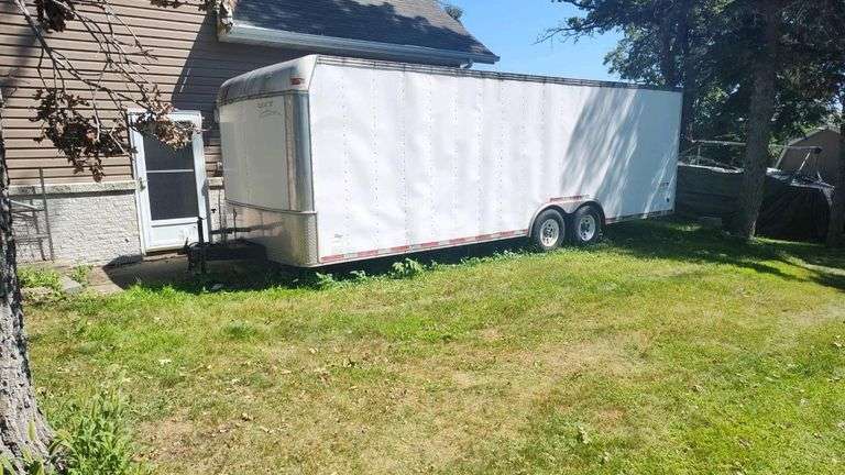 2003 United Express Line 24 ft Enclosed Cargo Trailer, Ramp Door, VIN 48BTE24273A061792