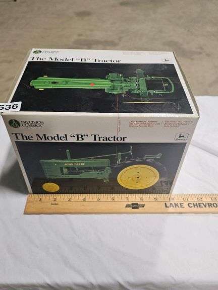John Deere Model "B" 1/16 Scale Die-Cast Tractor Collectible