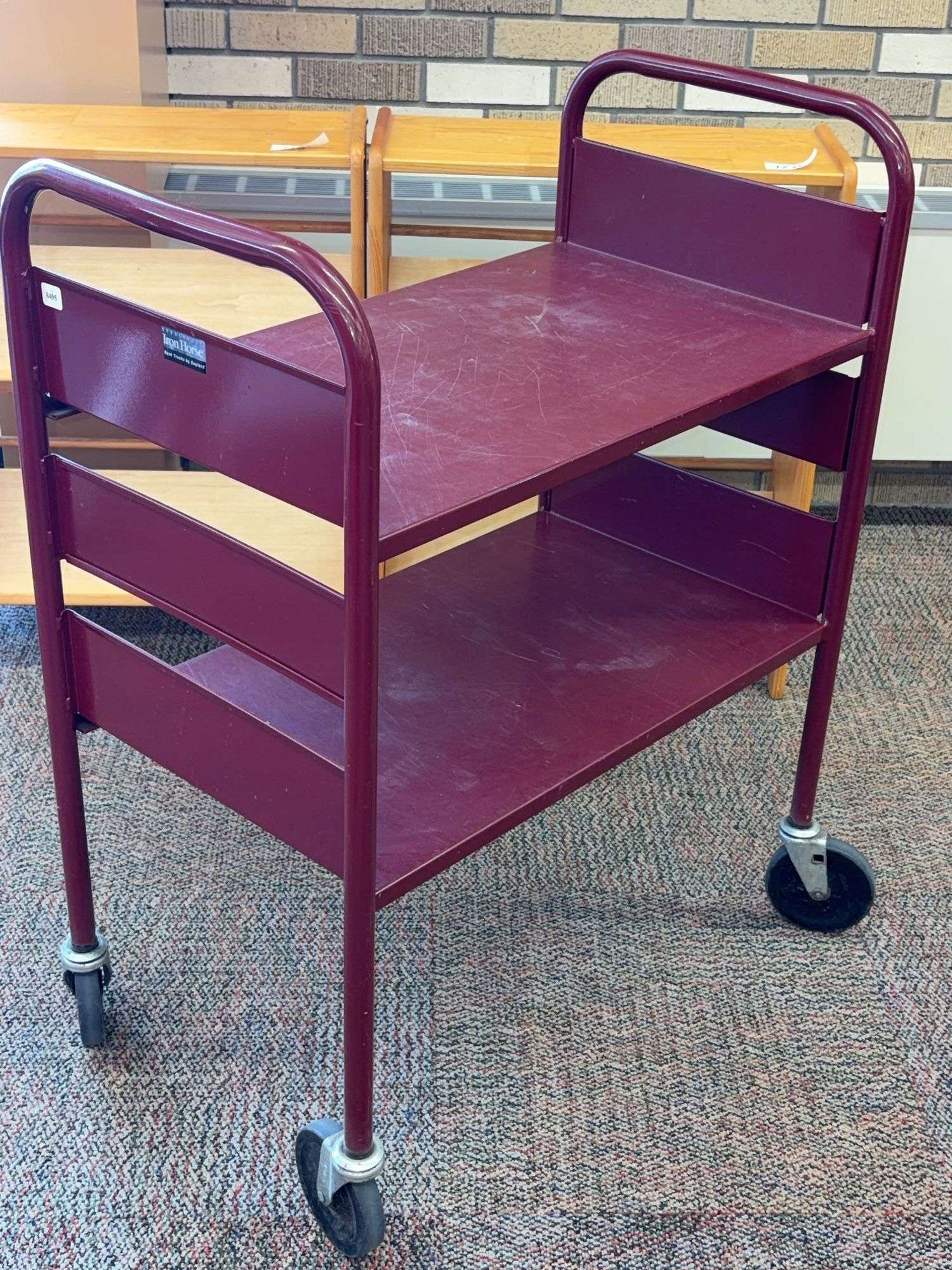 Iron Horse Book Truck by Gaylord, 36” x 17” x 38” - McLaughlin
