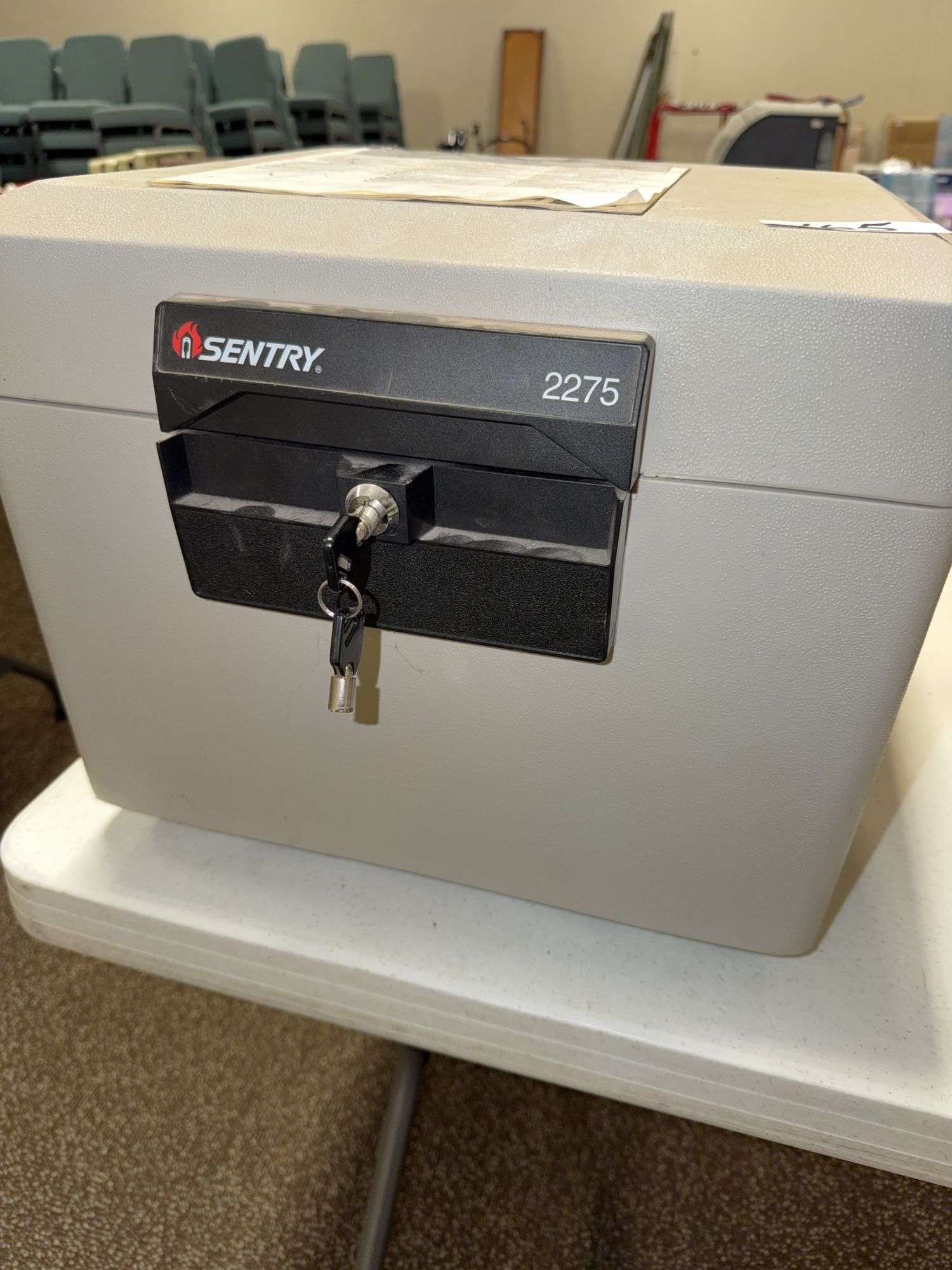 Sentry 2275 Fire-Safe Chest with Key Lock, 17x16x14 Inches