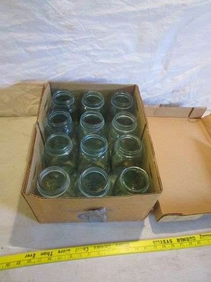 GREEN QUART JARS