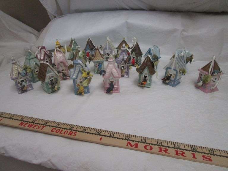 PORCELAIN BIRD HOUSES