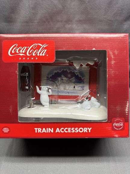 Coca Cola train accessory Polar Bears, illuminated! New in box ...