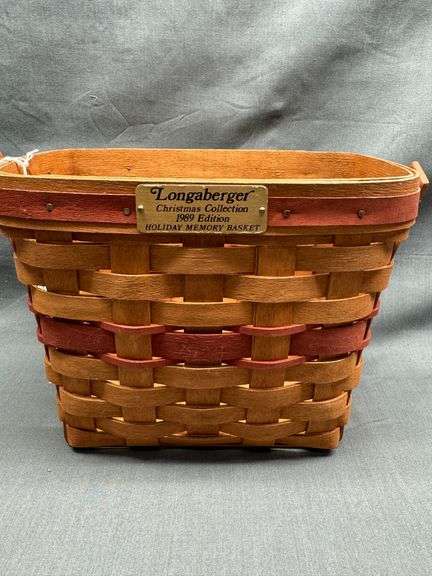 Longaberger 1989 Christmas Collection Holiday Memory Basket