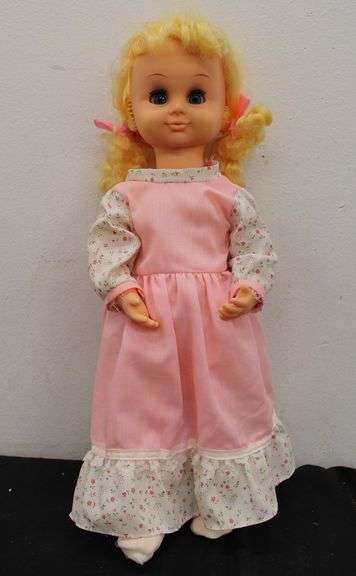 Vintage Polytoy Musical Doll