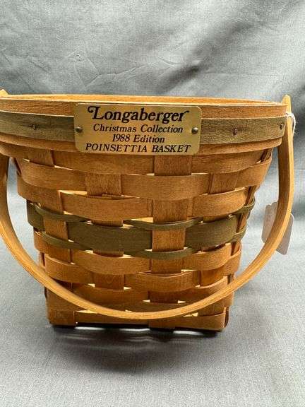 Longaberger 1988 Christmas Collection Poinsettia Basket