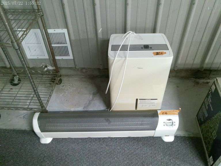 MEBEA dehumidifier, 3 foot long electric heater- untested