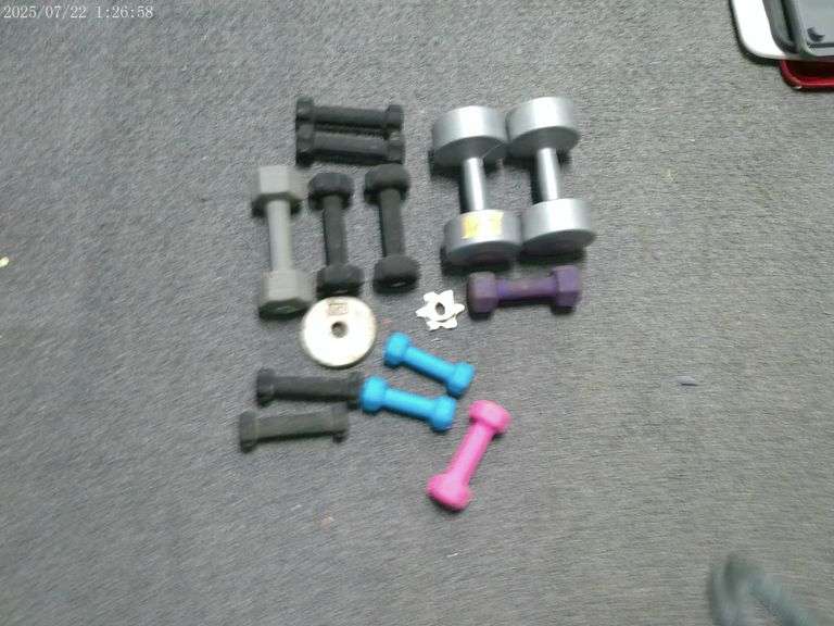 13 dumbbells