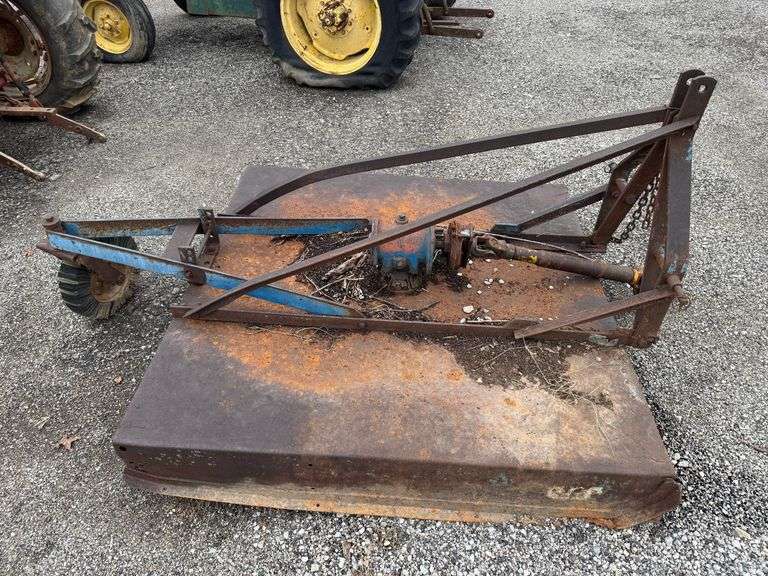 3pt hitch 5' rotary mower gear box seems to be good and in working condition