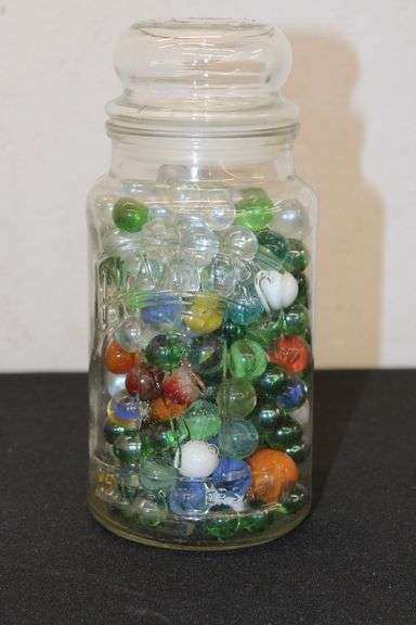 Planter Jar w/ Marbles