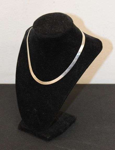 925 Silver Herringbone Necklace