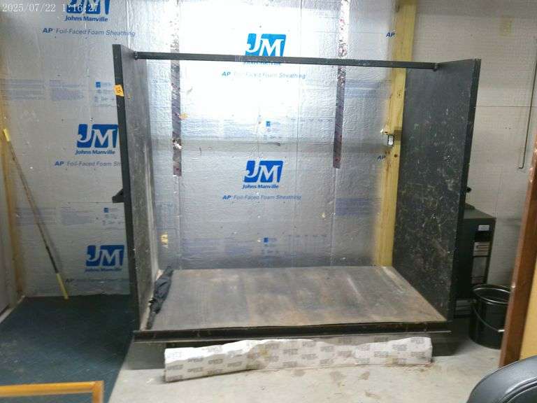 Large rolling channel steel cart 71 inches tall 74 inches wide