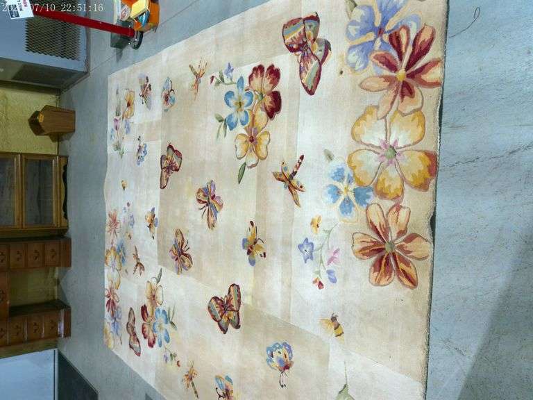 308 - 11 Royal Palace Handmade rug 8'x10'9" rectangular "Butterfly Radiance"