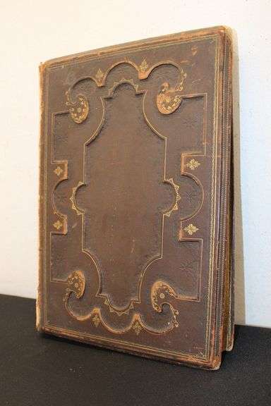 Antique Engraving Print Art Book
