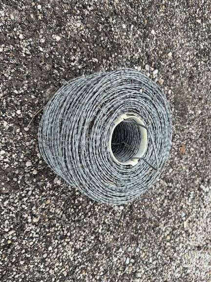 1 roll of barbed wire