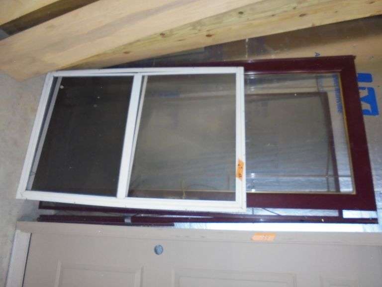 80 Inch Window 80 inch by 36 inch glass door and frame, metal 36 inch storm window ...