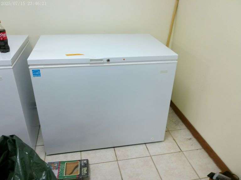 Frigidaire chest freezer, very clean. 43" wide. In basement