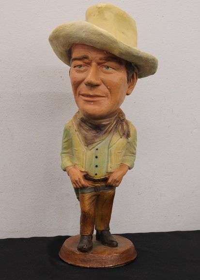 Vintage ESCO John Wayne Chalkware Statue