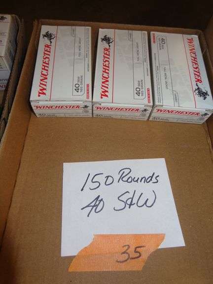 150 rounds 40 S&W