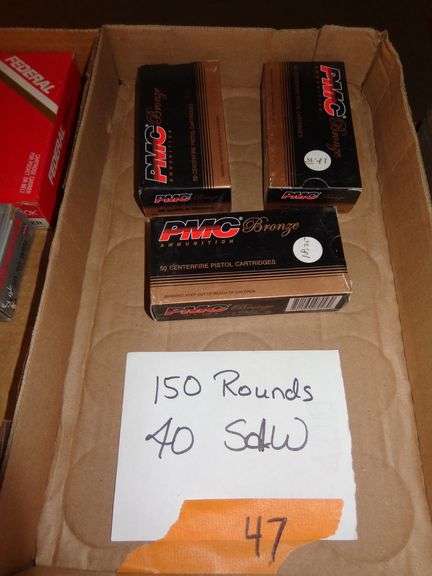 150 rounds 40 S&W