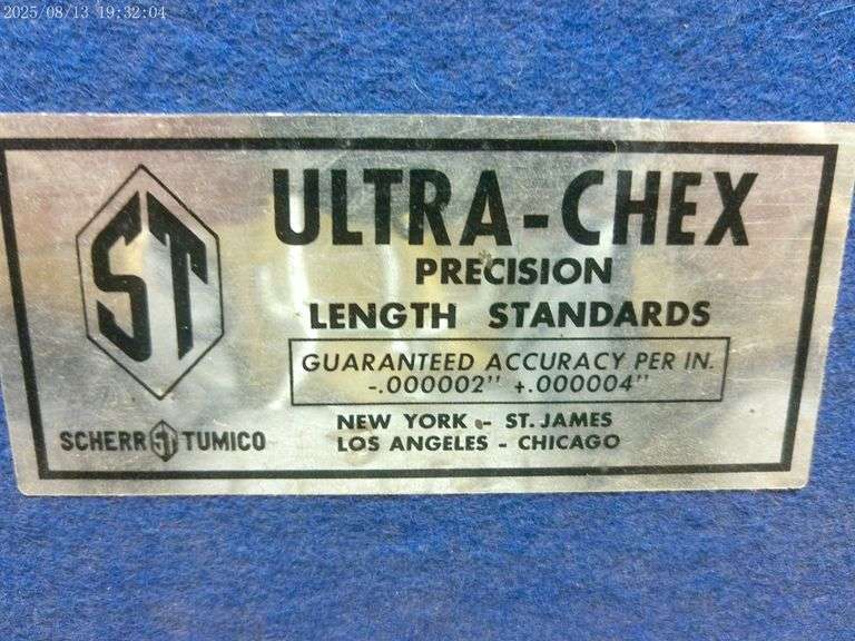 Scherr Tumico precision gauge blocks (8 missing). Nice set in box