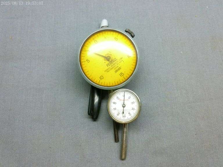 Starrett .200" travel in at or & Federal .060" travel indicator