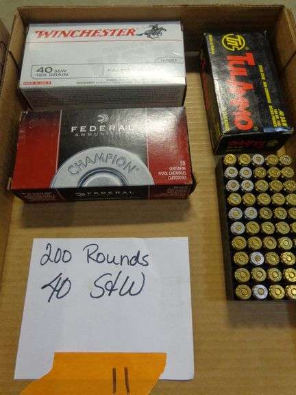 200 rounds 40 S&W