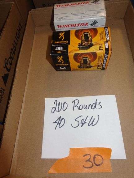 200 rounds 40 S&W