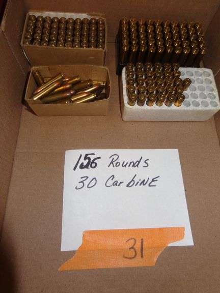 156 rounds 30 carbine