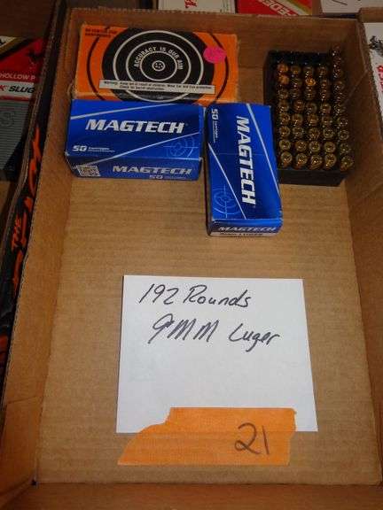 192 rounds 9mm luger