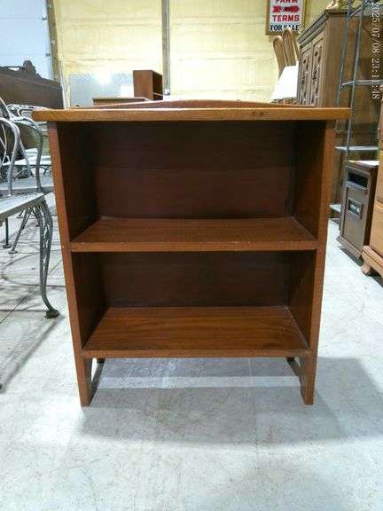 352 Small wooden bookshelf. 24"x11"x27"