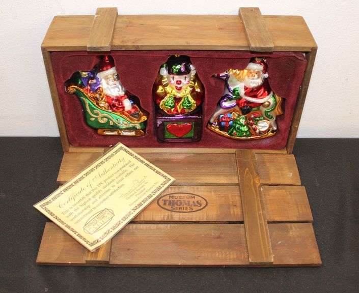 Thomas Pacconi Glass Christmas Ornaments